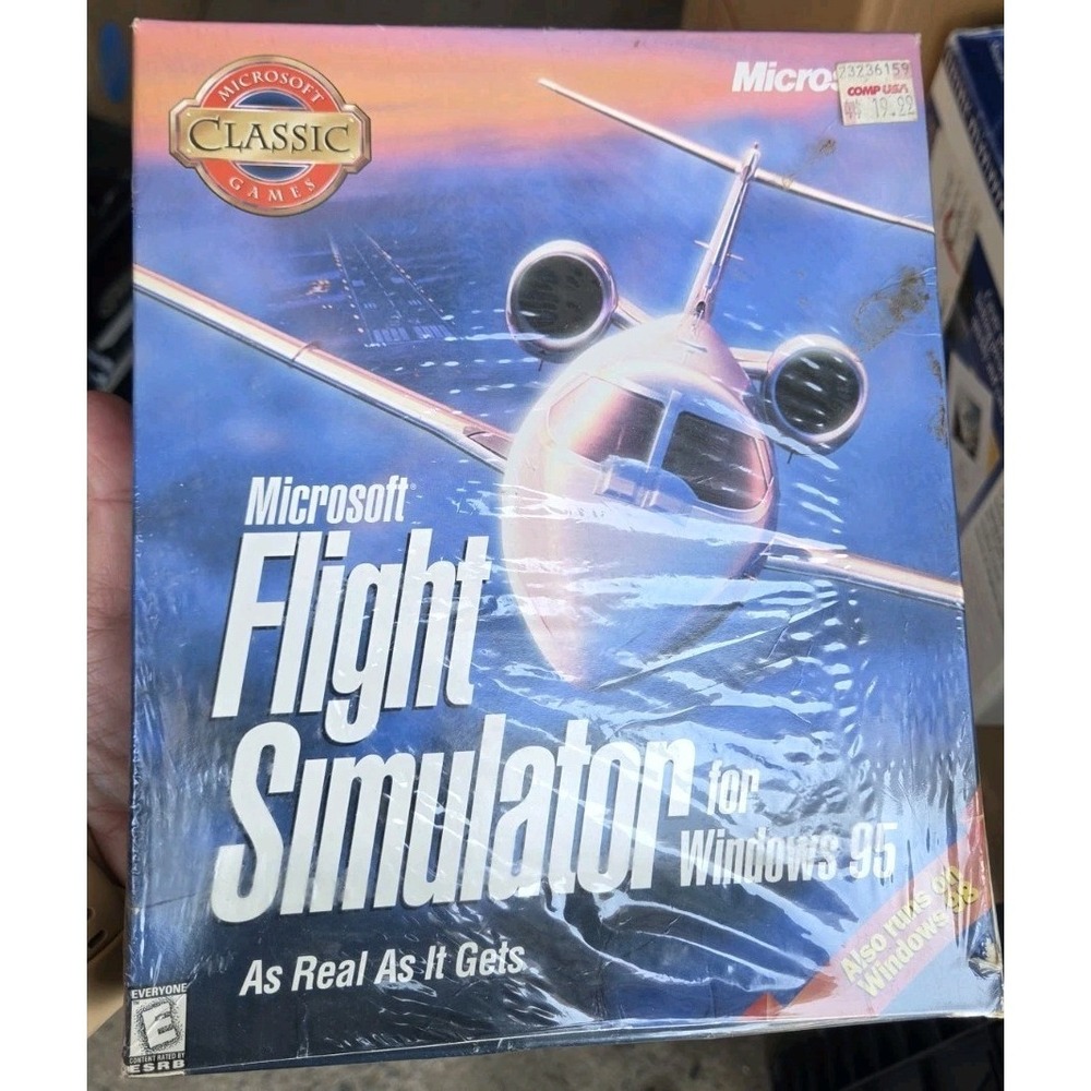 NEW  Microsoft Flight Simulator Version 6.0 for Windows 95 PC SEALED COLLECTABLE